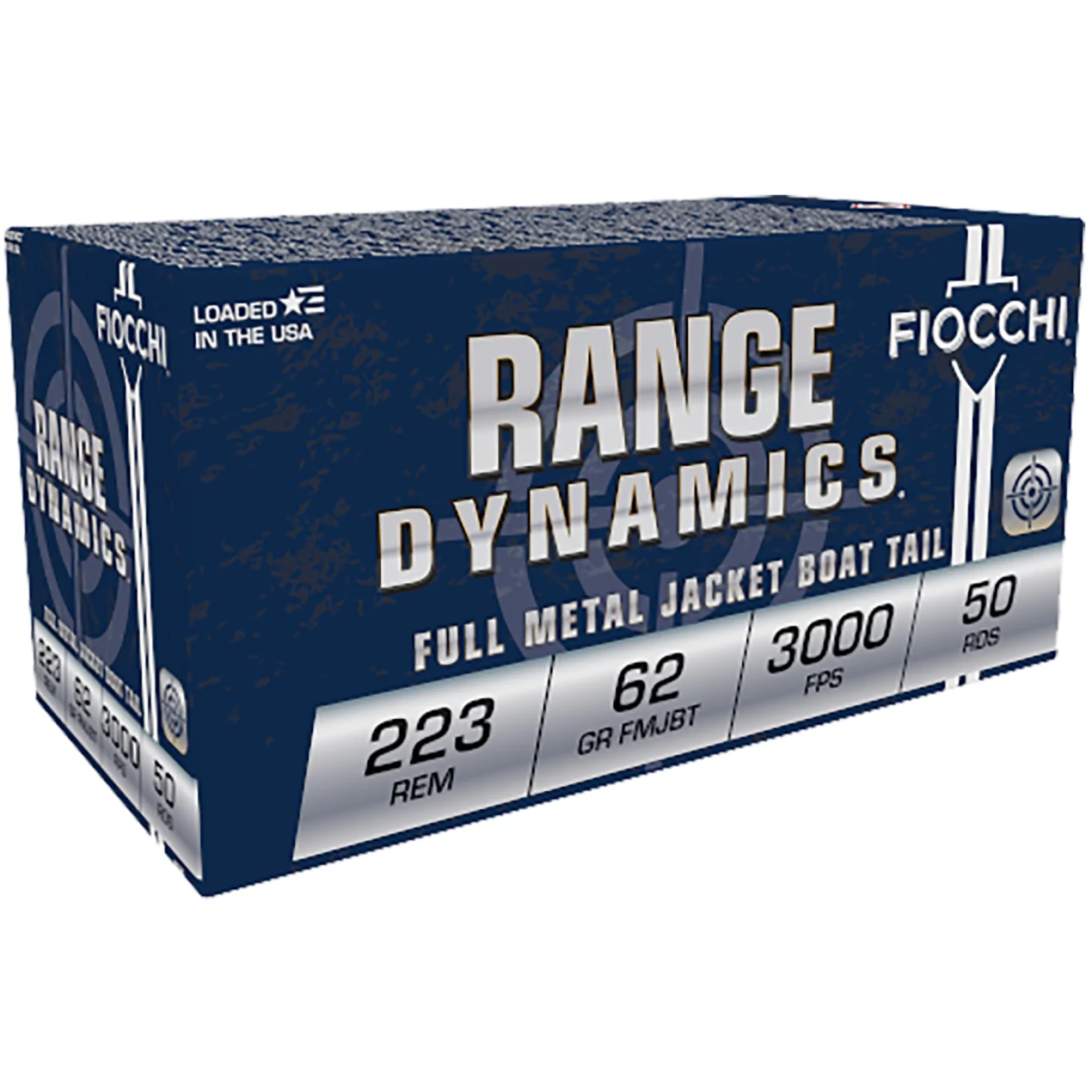 FIOCCHI RANGE DYNAMICS 223 REM 62 GRAIN FMJ-BT