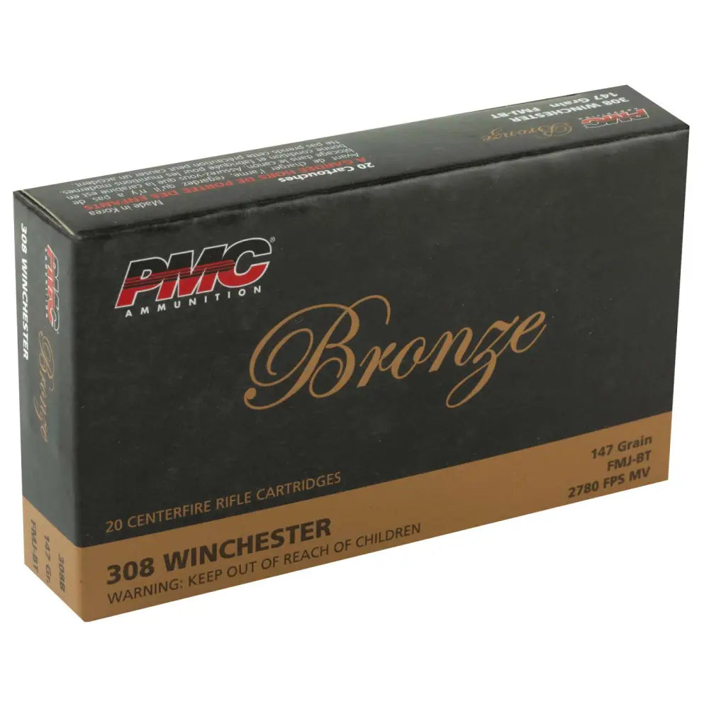 PMC .308 Win Bronze 147gr FMJ BT Ammo 2780 FPS