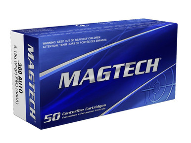 Magtech .380 ACP 95 Grain FMJ Ammunition, 50 Rounds