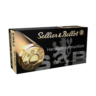 Sellier & Bellot .40 S&W 180gr FMJ Ammunition, 50 Round Box