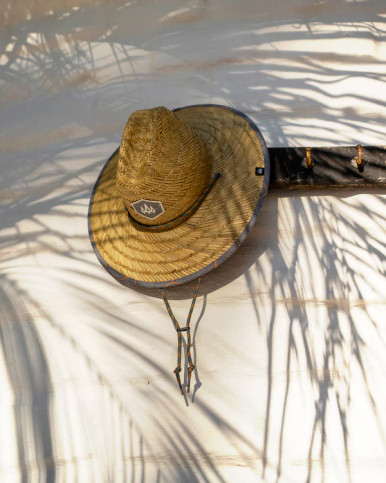 Hemlock Kids UPF 50+ Lifeguard Straw Hat - Nomad Blue