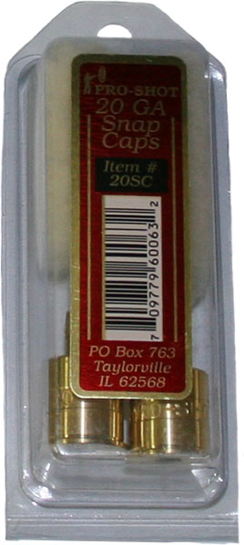 Pro-Shot 20 Gauge Snap Caps w/Wool Mops 2-Pack (20SC)
