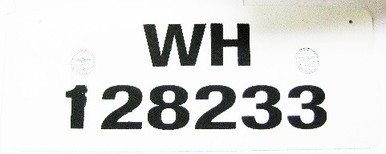 2 Line Rectangular German License Plate