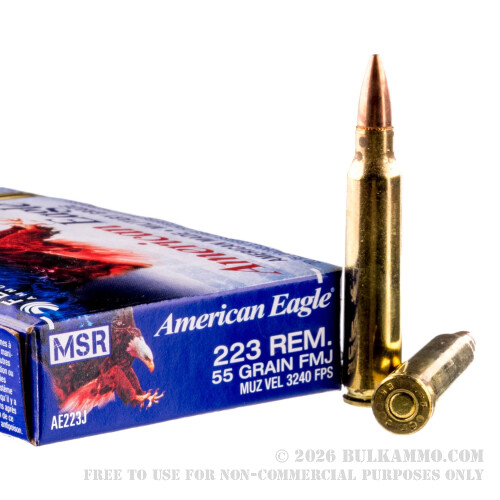 500Rounds of .223 Ammo by Federal - 55gr FMJ