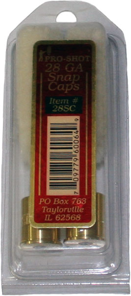 Pro-Shot 28 Gauge Snap Caps w/Wool Mop 2-Pack (28SC)