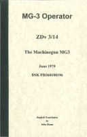 MG 3 Operator's Manual - Modern Military Issue