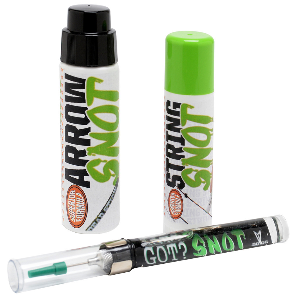 30-06 Outdoors Snot 3 Pack for Compounds (String Wax, Arrow Lube, Oiler Pen) CS3P-1