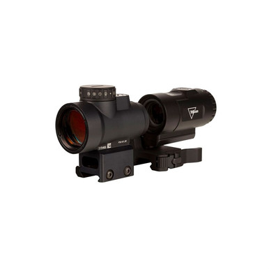 Trijicon MRO HD 1x25 Red Dot Sight + 3x Magnifier Combo — 68 MOA / 2 MOA, Black