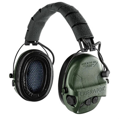 Safariland Behind-the-Head Electronic Earmuffs — OD Green