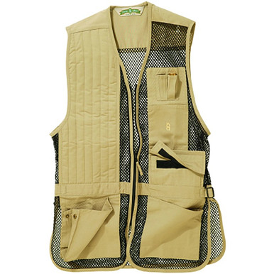 Bob Allen Full Mesh Shooting Vest Khaki Right Hand, M
