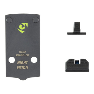 Night Fision Optic Plate+Backup Sight 507K Springfield Hellcat