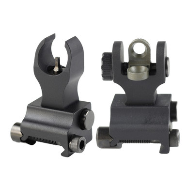 Samson Manufacturing AR-15 Manual Flip-Up Sights — HK-Style Front + A2-Style Rear (Pair)