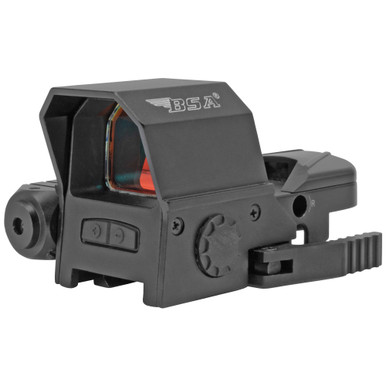 BSA Optics Prism 33x24mm with Laser Red Dot Black