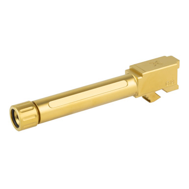 True Precision Threaded Barrel for Ruger RXM — TiN Gold, 9mm