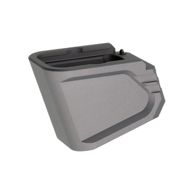 Tyrant CNC Magazine Extension for Glock 19/23 — +5/+4 Round, Gray