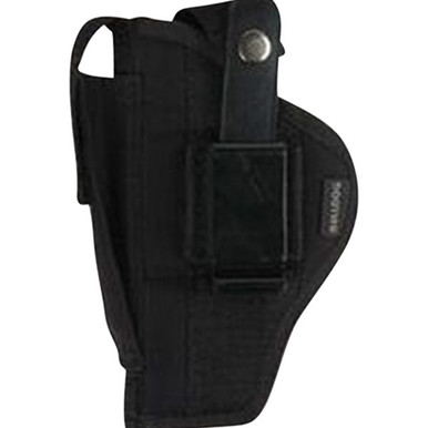 Bulldog Belt/Clip Ambidextrous OWB Holster — Black, 3.5–5" Barrel
