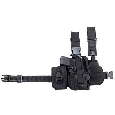 Cactus Jack Tactical Drop-Leg Holster with Mag Pouch — Black