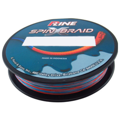 P-Line PSXB8150-8 Carrier Spin X Braid 8 Lb Orange/Blue - 12LB