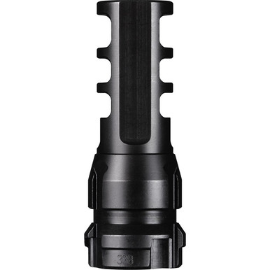 KEYMO Muzzle Brake 338 Caliber M18X1.5 Threads Black