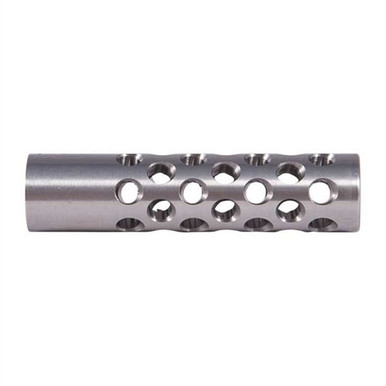 #1 Muzzle Brake 22 Caliber 1/2-28 SS Silver