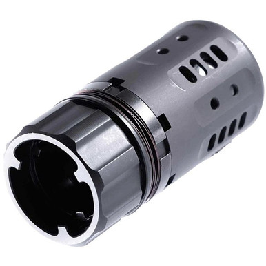 PYRO 2.0 Muzzle Brake with DA457 Xeno & .45 Cal Front Cap