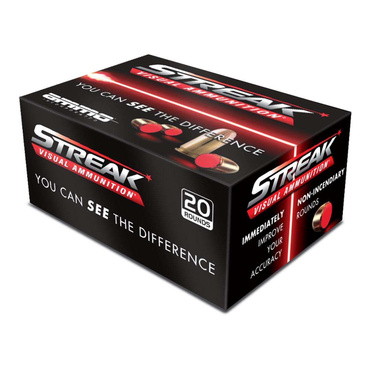 AMMO INC 380ACP 90G JHP STREAK RED 20RD BX