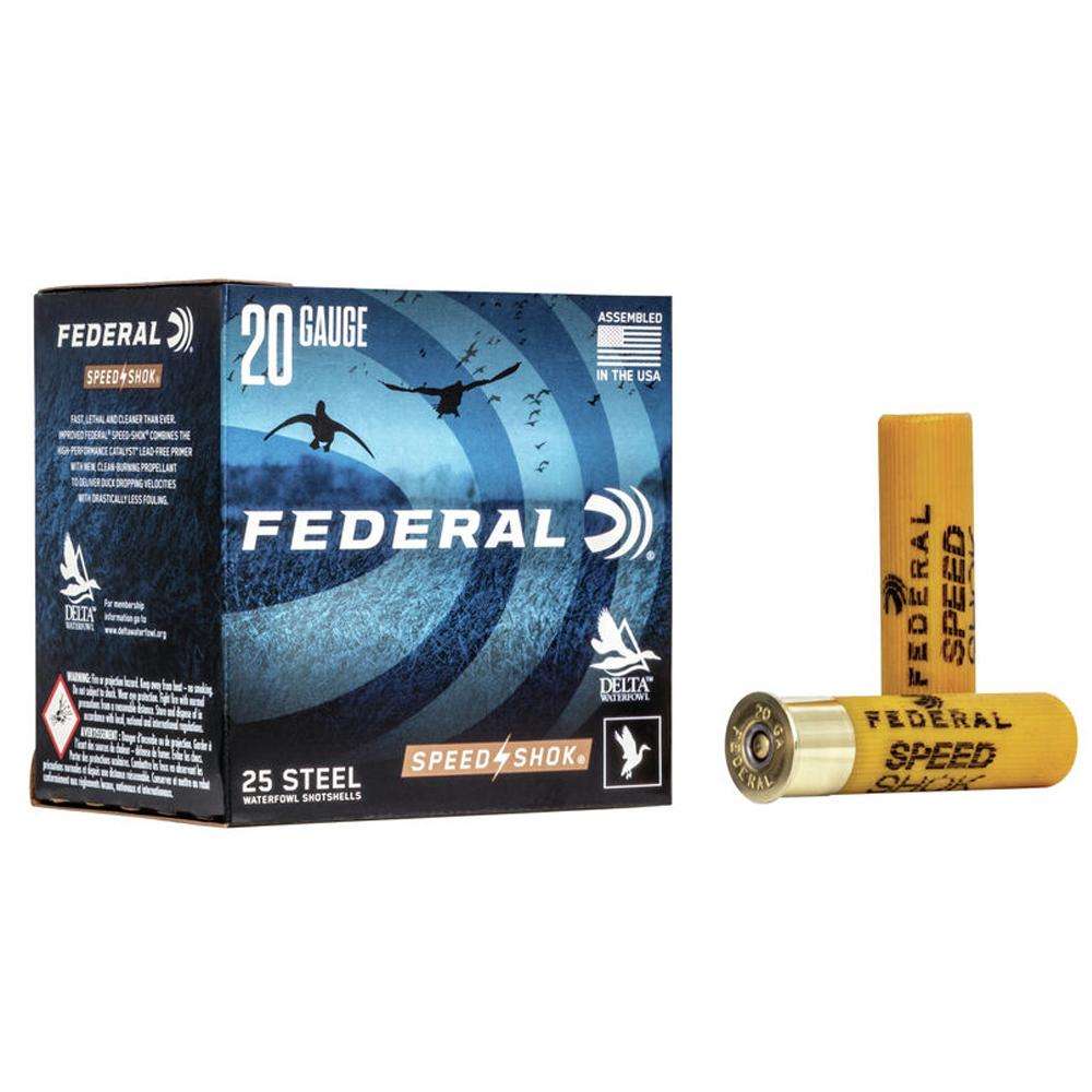 FEDERAL SPEED-SHOK WATERFOWL 20 GA 3″ 7/8 OZ #3 25RDS