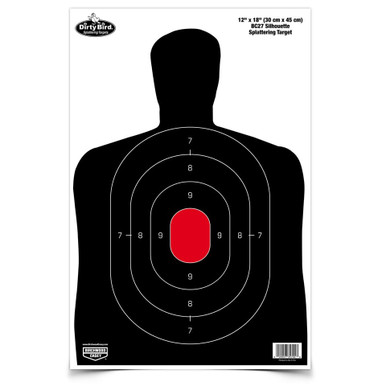 Birchwood Casey Dirty Bird 12x18" Silhouette Splatter Targets 8-Pack