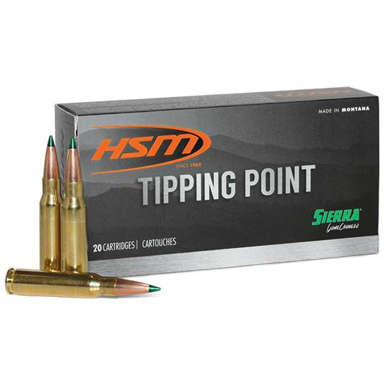 HSM Tipping Point 243 Win 90 gr Sierra Game Changer 20 Bx/ 25 Cs