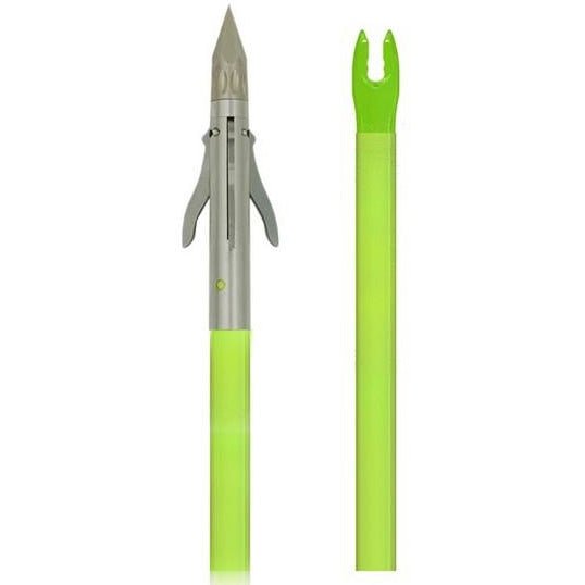 Muzzy Bowfishing - Iron 3 Barb Chartreuse Fish Arrow