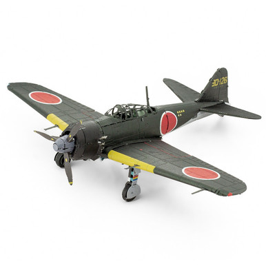 3D Metal Kits - Mitsubishi Zero Fighter plane - Color