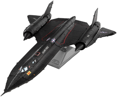 3D Metal Kits - SR71 Blackbird Plane - COLOR