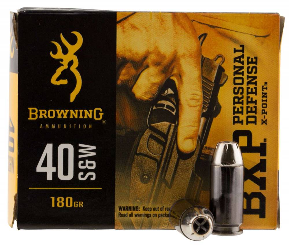 Browning BXP 40 S&W 180 gr Hollow Point (HP) 20 Bx/ 10 Cs
