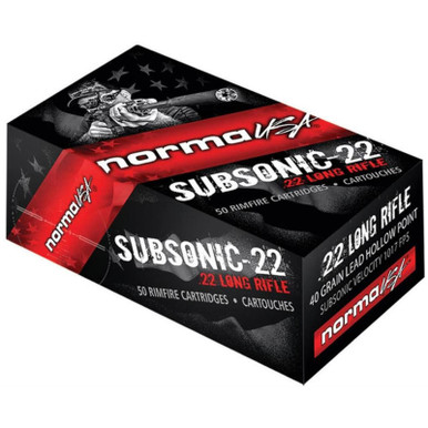 Norma Subsonic 22 LR 40GR HP High Performance Target 50 Rounds