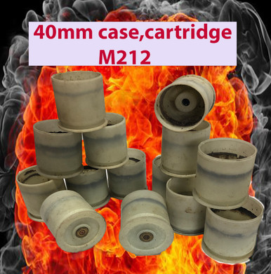 40mm Case Cartridge M212 Pre Fired Cases 25 pc pack