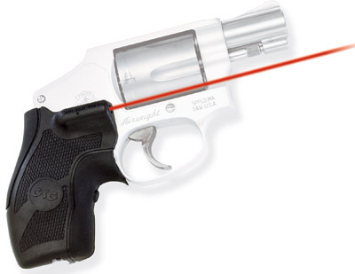 Crimson Trace LG-385 Rubber Overmold/Front Activation Lasergrip For Taurus Small Frame Revolver