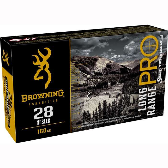 BROWNING 28 Nosler 160gr Tipped Boat Tail 20/Box