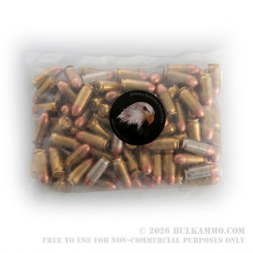 100 Rounds of .45 ACP Ammo by MBI - 185gr FMJ