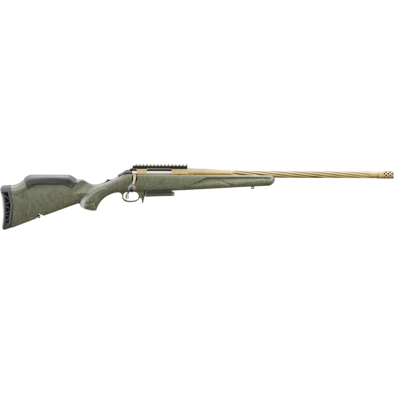 Ruger, American Generation II, Predator, Bolt Action Rifle, 308 Winchester, 22″ Spiral Fluted Barrel, 1:10 Twist