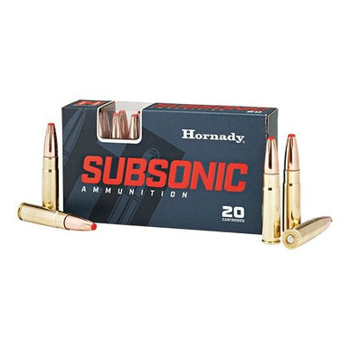 Hornady Subsonic 300 Blackout 190 Grain Sub-X Ammo, 20 Rounds