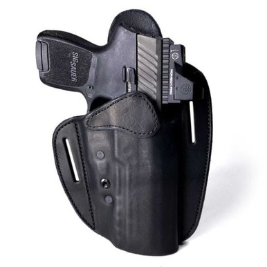 Urban Carry Lockleather RMR 208 OWB Right Hand Leather Holster, Black