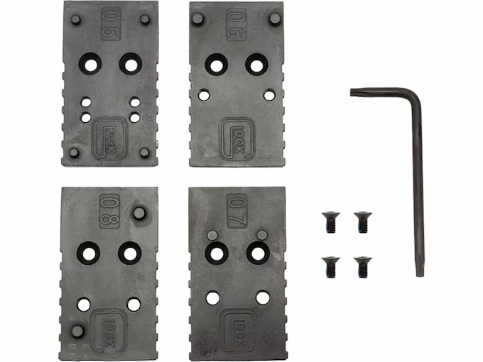 Glock MOS Adapter Plate Set 02 40 S&W nDLC Glock 22 Gen 5, 23 Gen 5, 35 Gen 4 MOS