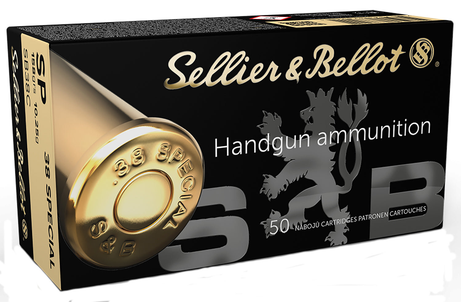 Sellier & Bellot .38 Special 158gr SP Ammo 889 FPS