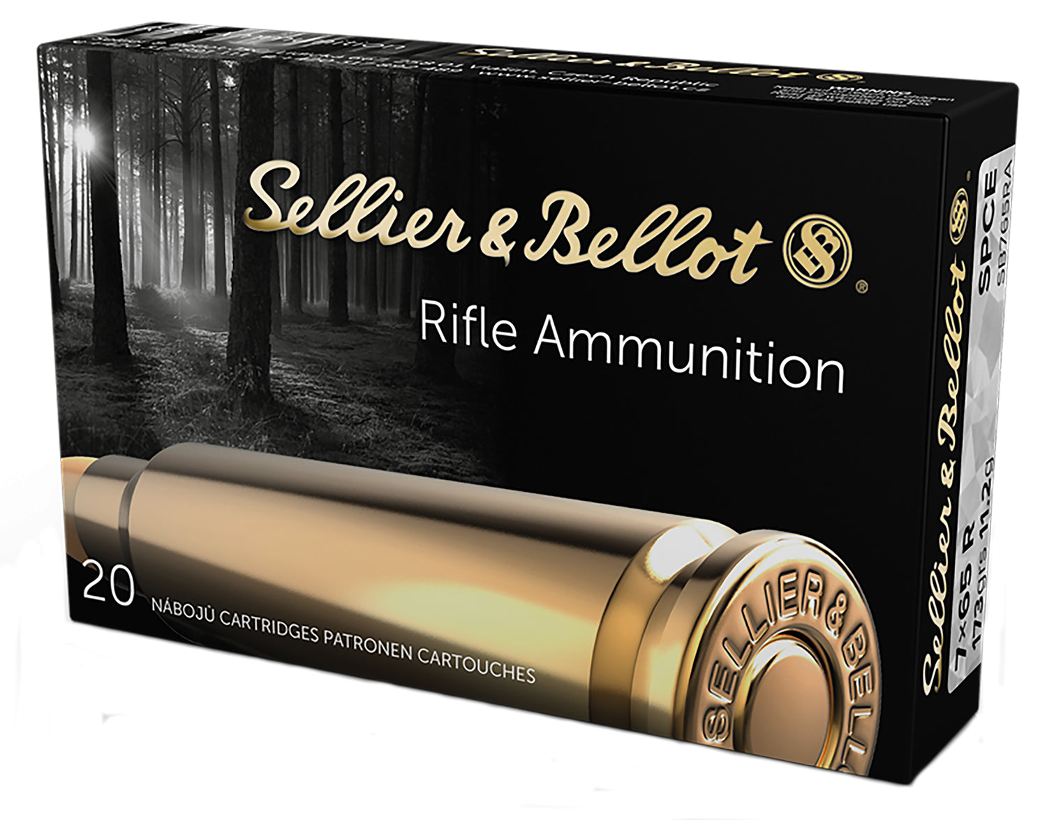 Sellier & Bellot (S&B) SB765RASoft Point Cut Through Edge 173 Grain 7x65mmR 2608 fps