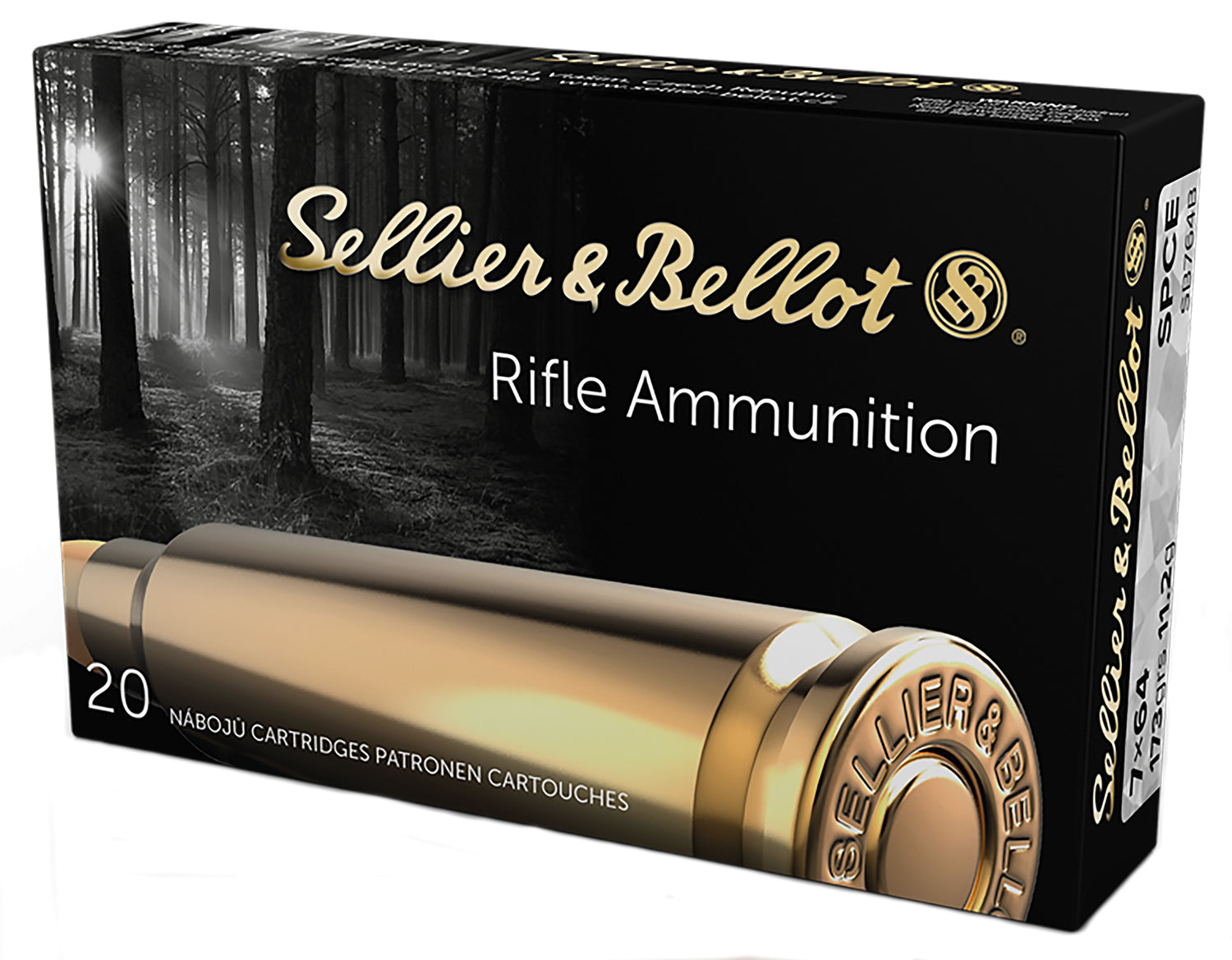 Sellier & Bellot (S&B) SB764BSoft Point Cut Through Edge 173 Grain 7x64mm Brenneke 2526 fps