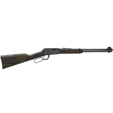 Henry Garden Gun .22 LR Shotshell Lever Action Rimfire 18.5" Smooth Bore Barrel 15 Rounds Adjustable Rear Sight Black Ash Stock Black Finish