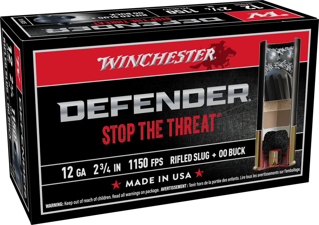 Winchester Ammo PDX1 Defender Combo 12 Gauge 2.75" 1oz Slug/3 Pellets 00 Buck 10 Rd - Box or Case