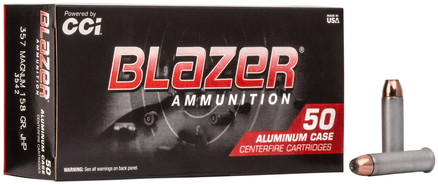 CCI Blazer .357 Magnum 158gr Aluminum JHP Ammo 1150 FPS