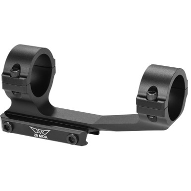Warne Vapor 1-Piece MSR Scope Mount PS 20 MOA Elevated 1" Rings Matte
