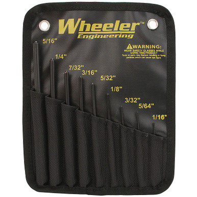 Wheeler Wheeler Engineering 9 Piece Roll Pin Punch Set with Storage, 204513